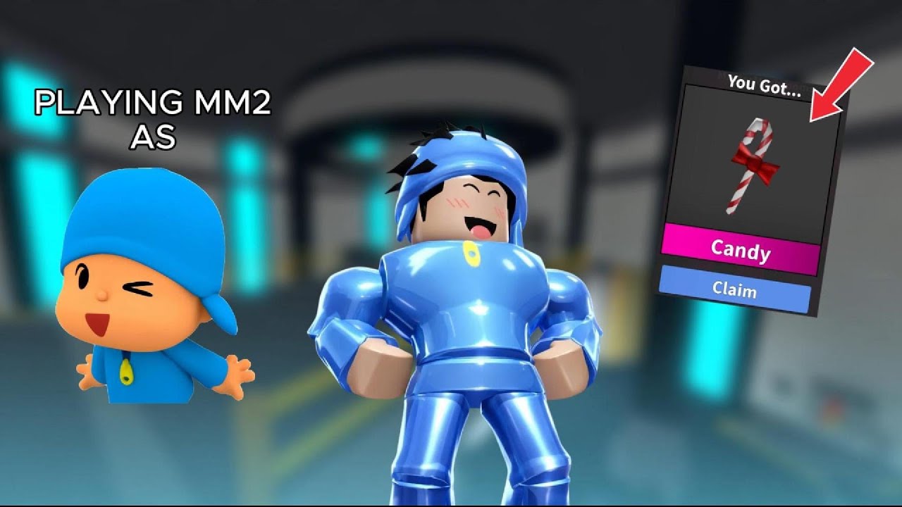 !PLAYING MM2 AS POCOYO! 