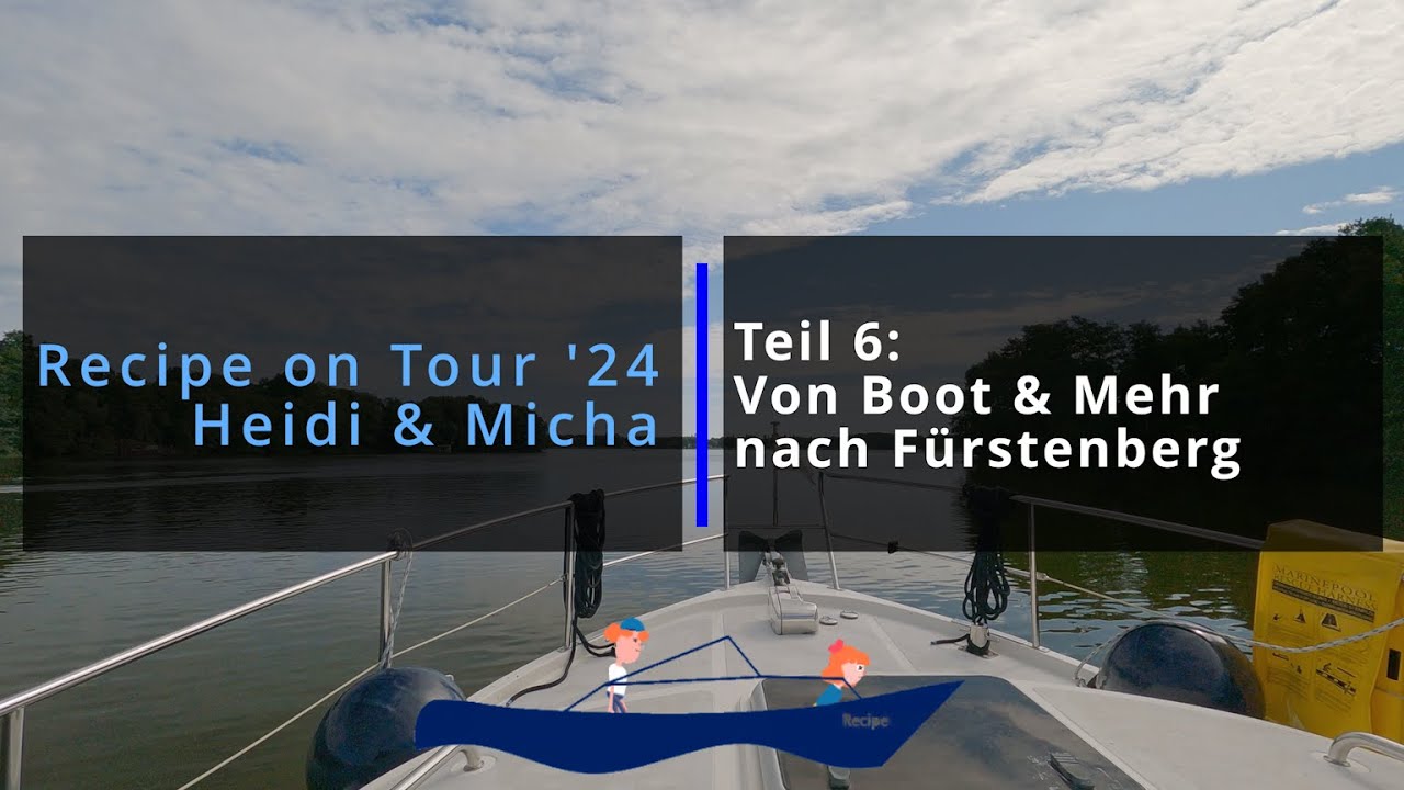 Viel Action in den Schleusen von Boot & Mehr nach Fürstenberg: Recipe on Tour 2024 Teil 6.