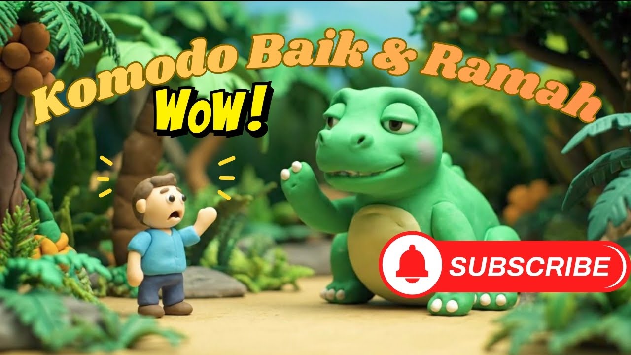 Komodo Asli Indonesia Ini Gak Takut Manusia?! Fakta Unik Clay Animation || @daily_catpro 