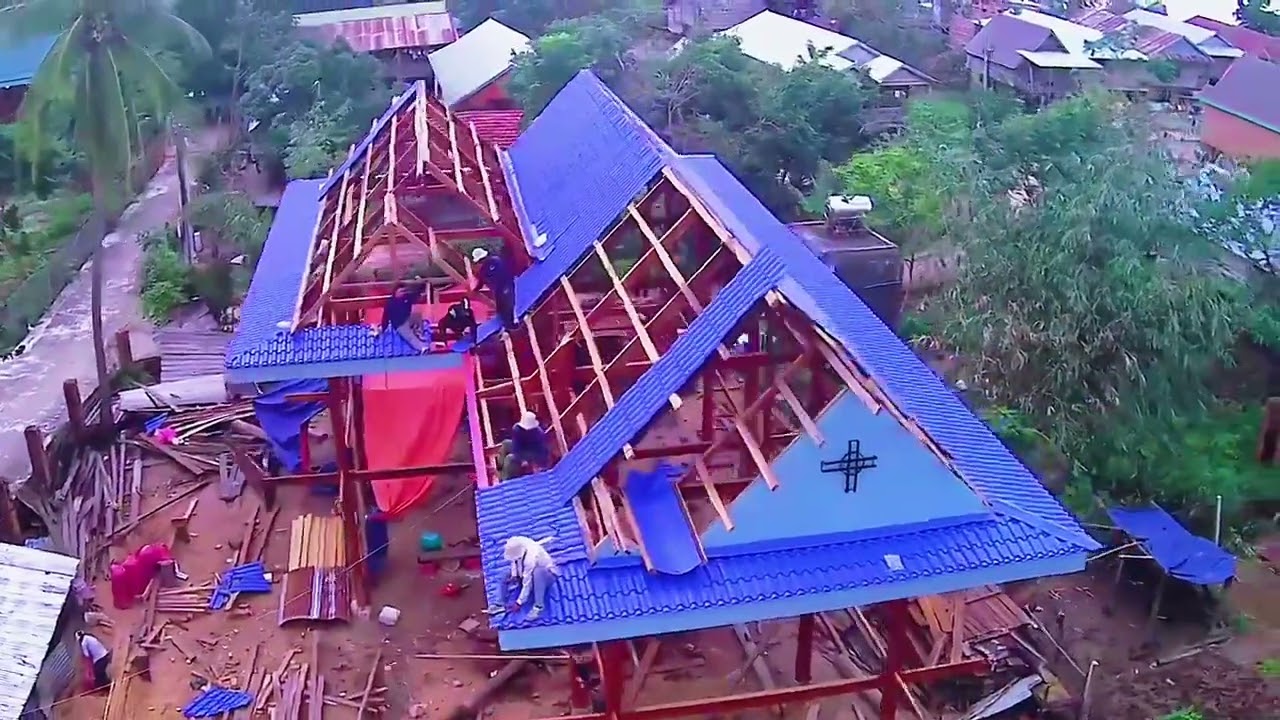 Nhà mái thái chái 6 giàn tại bôn hliếp 