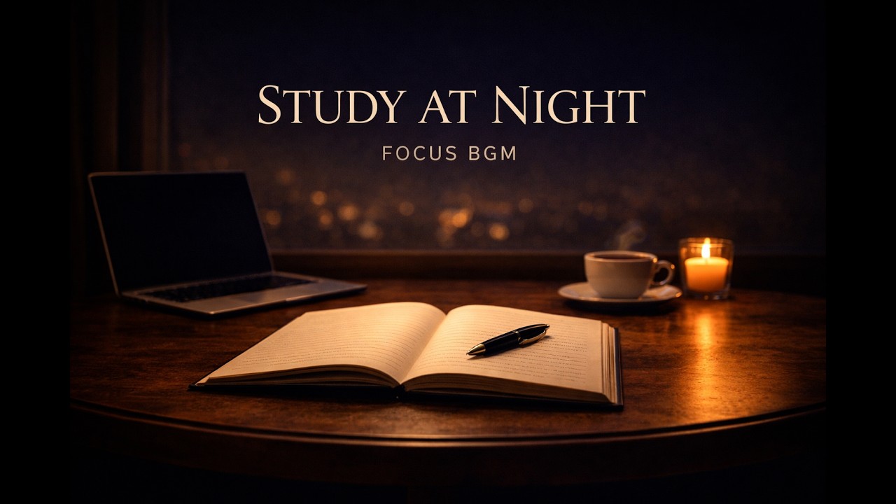 深夜の勉強がはかどる作業用BGM | Soft Cafe Music for Focus
