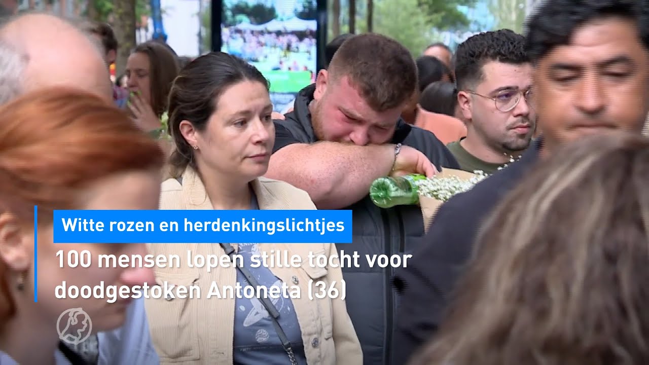 😢 100 mensen lopen stille tocht voor doodgestoken Antoneta (36) | Hart van Nederland