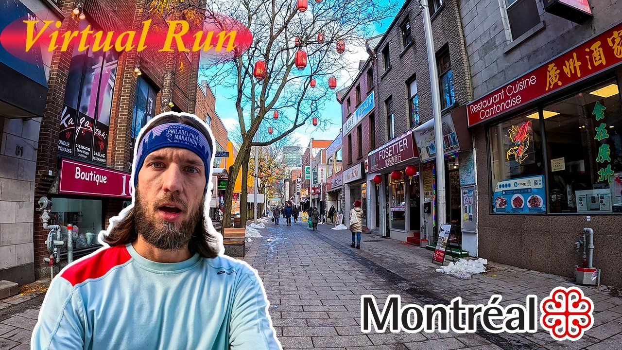 Virtual Run - Video for Treadmill - Montréal : Chinatown