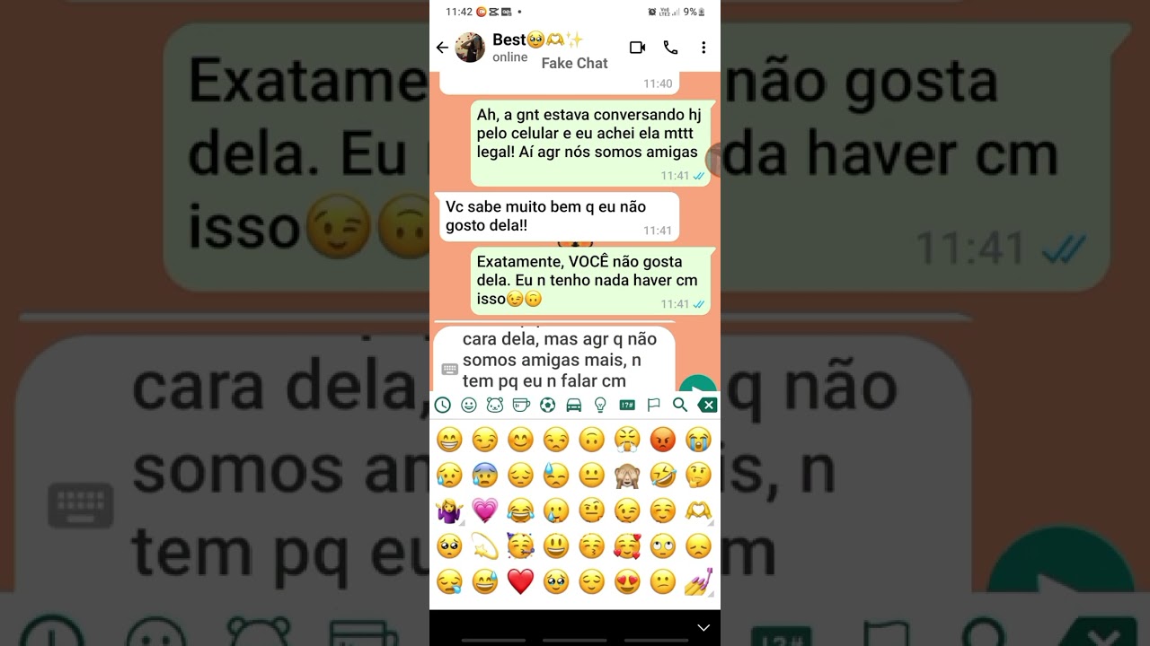 Fake chat (Fui trocada pela minha melhor amiga!😭) completo🫶