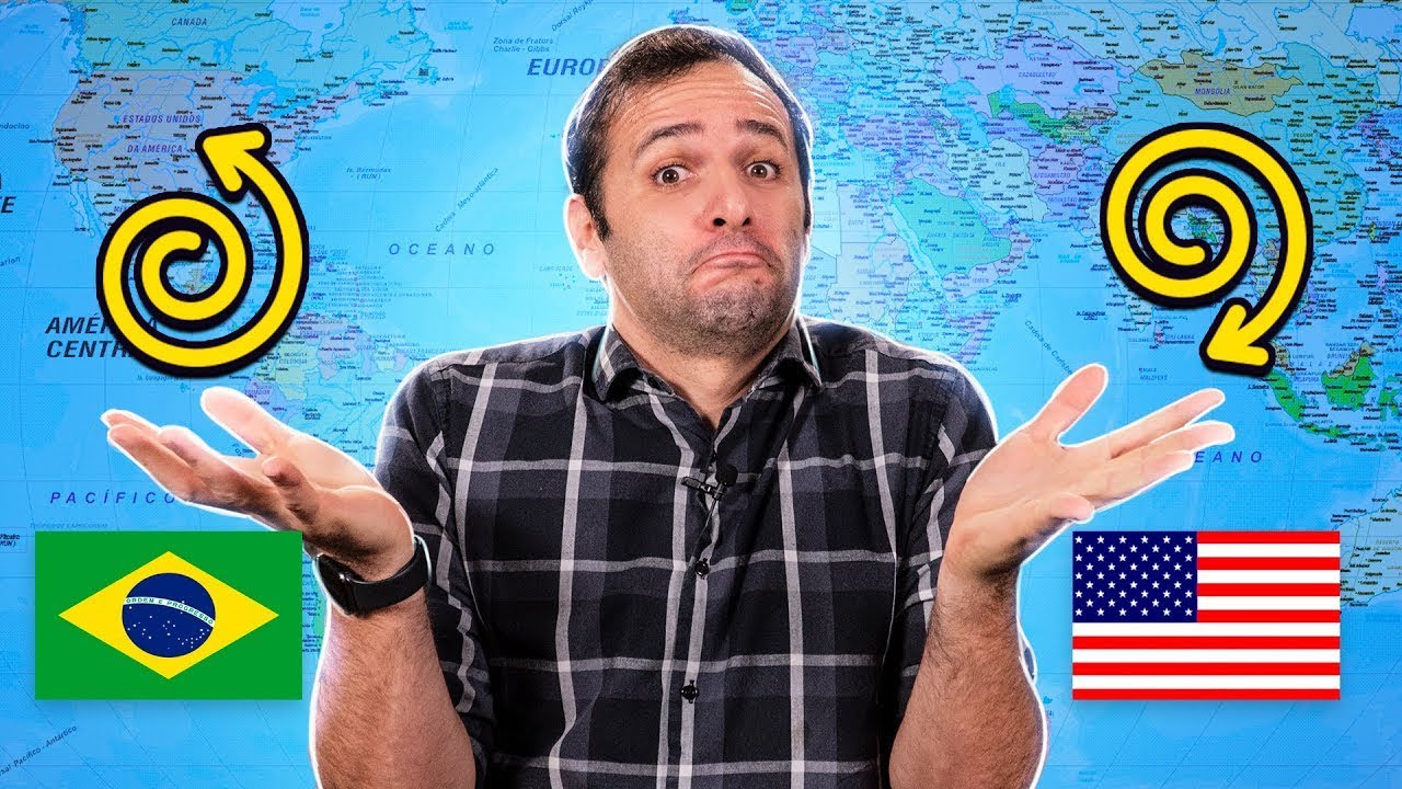 ÁGUA gira ao CONTRÁRIO no HEMISFÉRIO NORTE?