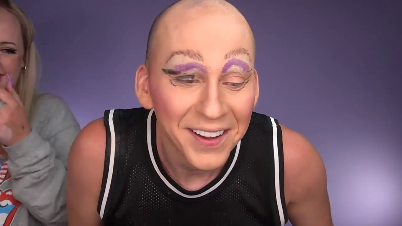 Horrible Halloween Trixie Makeup On Trixie Mattel | Brittany Broski