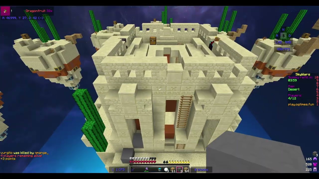 uncut ogtimes skywars gameplay || 2018 SKYWARS de CUBECRAFT