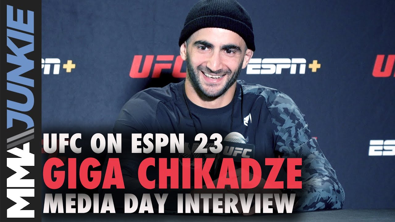 Giga Chikadze ready to take out 'legend' Cub Swanson | UFC on ESPN 23 media day