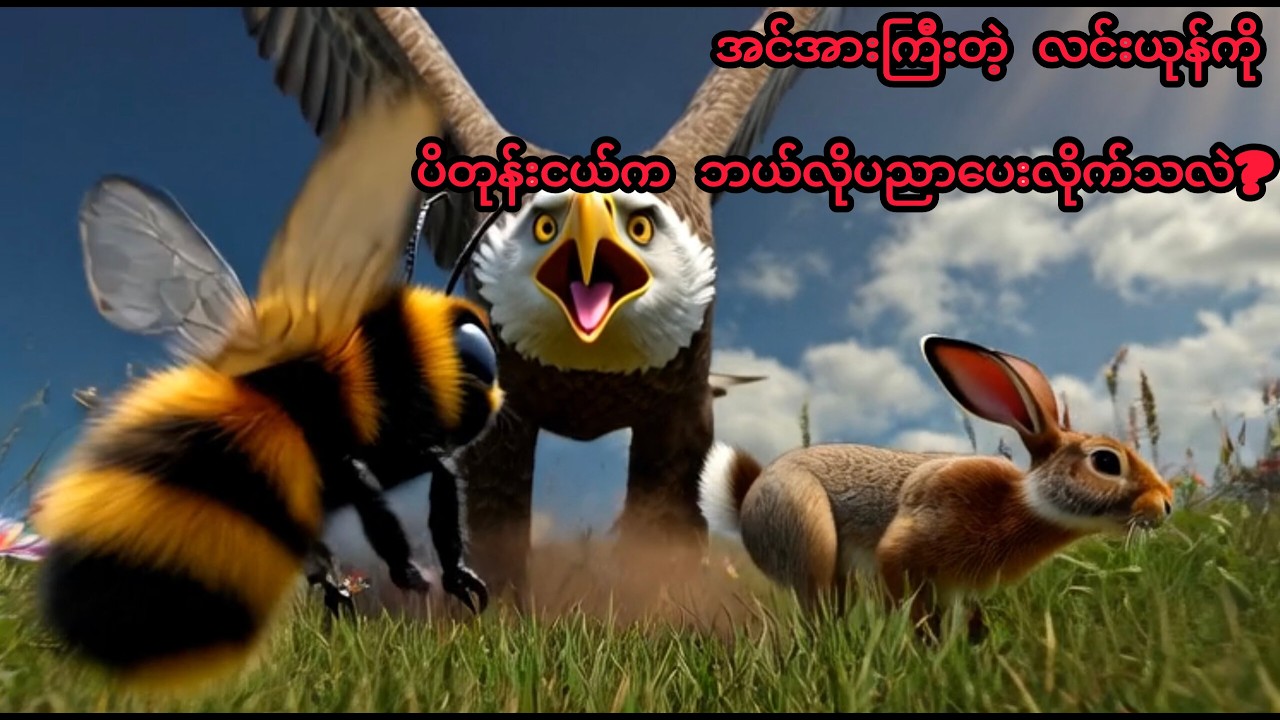လင်းယုန်ငှက်နှင့် ပိတုန်းငယ်ပုံပြင်#moralstories #cartoonstory 