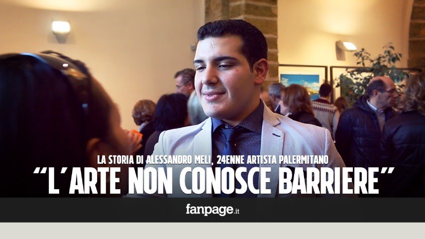 La storia di Alessandro, giovane pittore autistico palermitano: la sua arte non conosce barriere