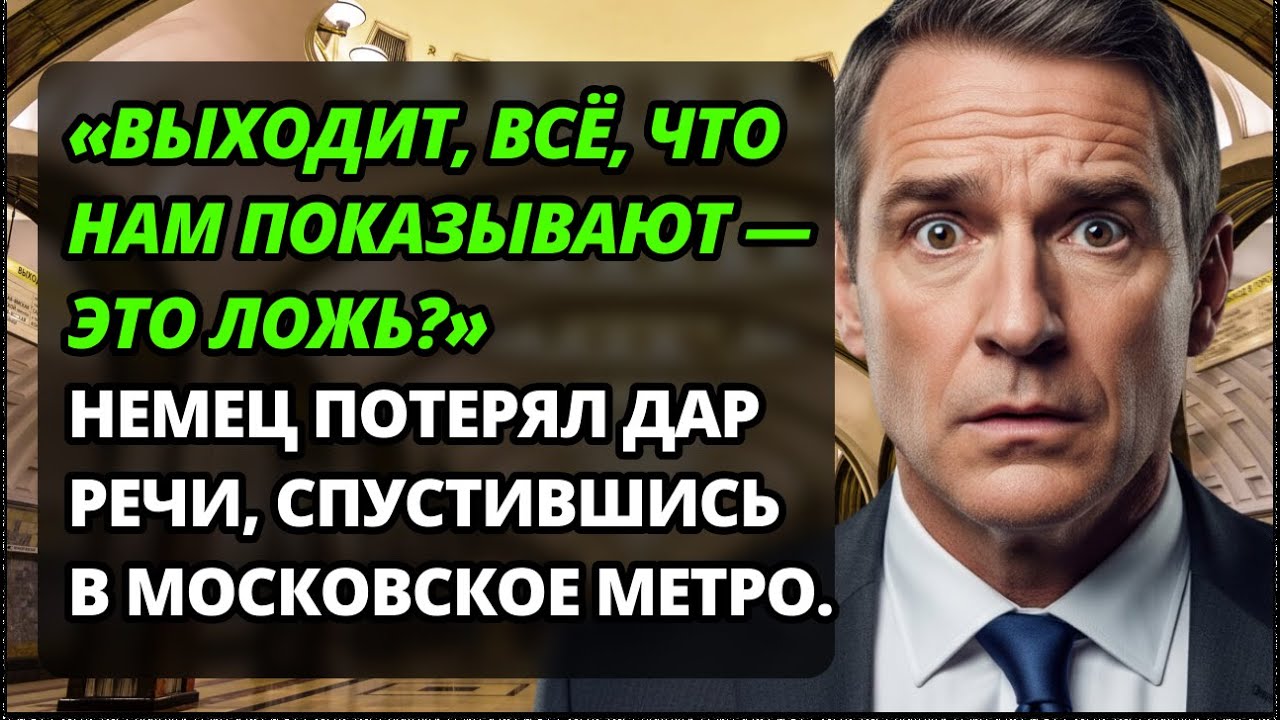 Немец показал жене московское метро по видеосвязи. Её реакция ДО СЛЁЗ...