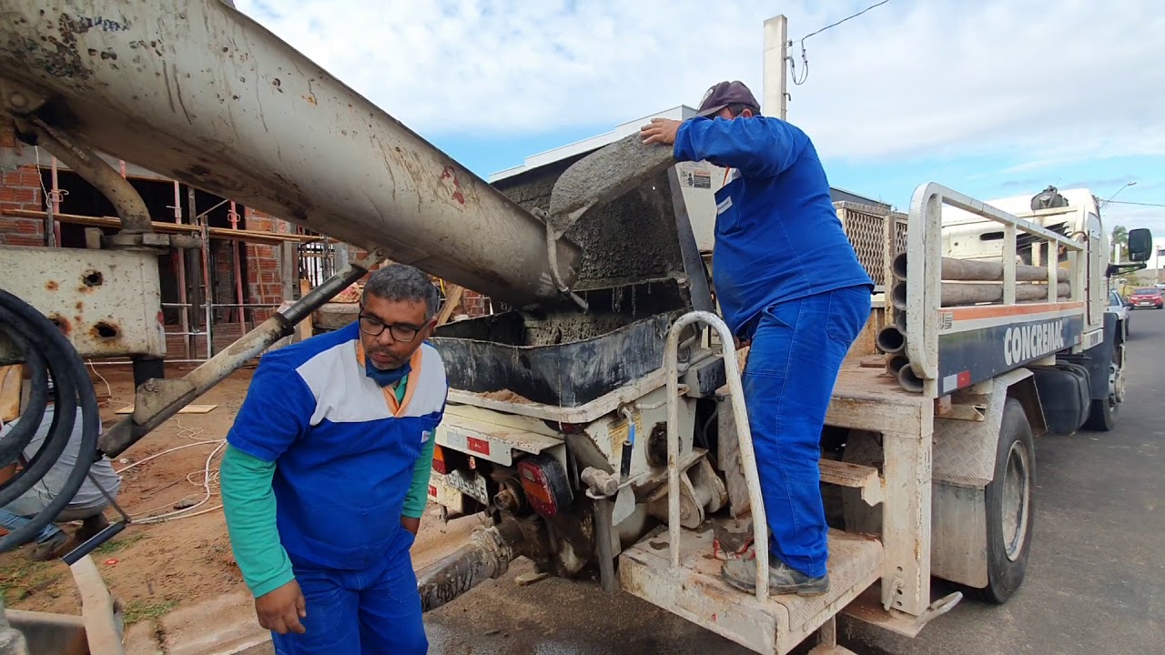 Bomba de Concreto Operação Prática - 60 metros cúbicos por hora