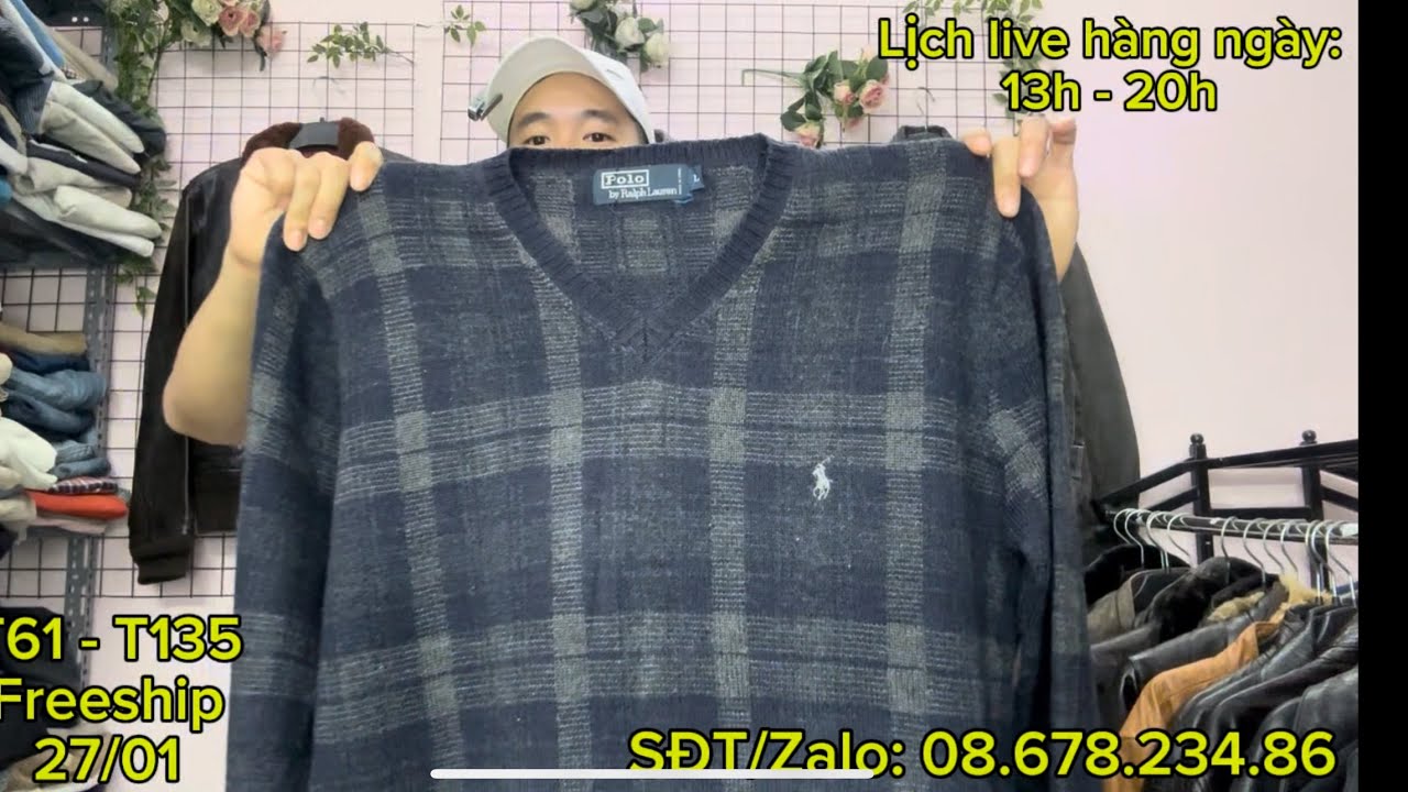 ÁO LEN NHẬT HIỆU POLO RAP CÁ SẤU UNI BAO SHIP TOÀN QUỐC T61-T135 27/01