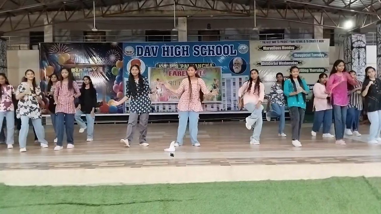 DAV HIGH SCHOOL, KTPS, PALONCHA, FAREWELL DAY CELEBRATIONS - 2025-26, DANCE BY 9TH CLASS GIRLS.