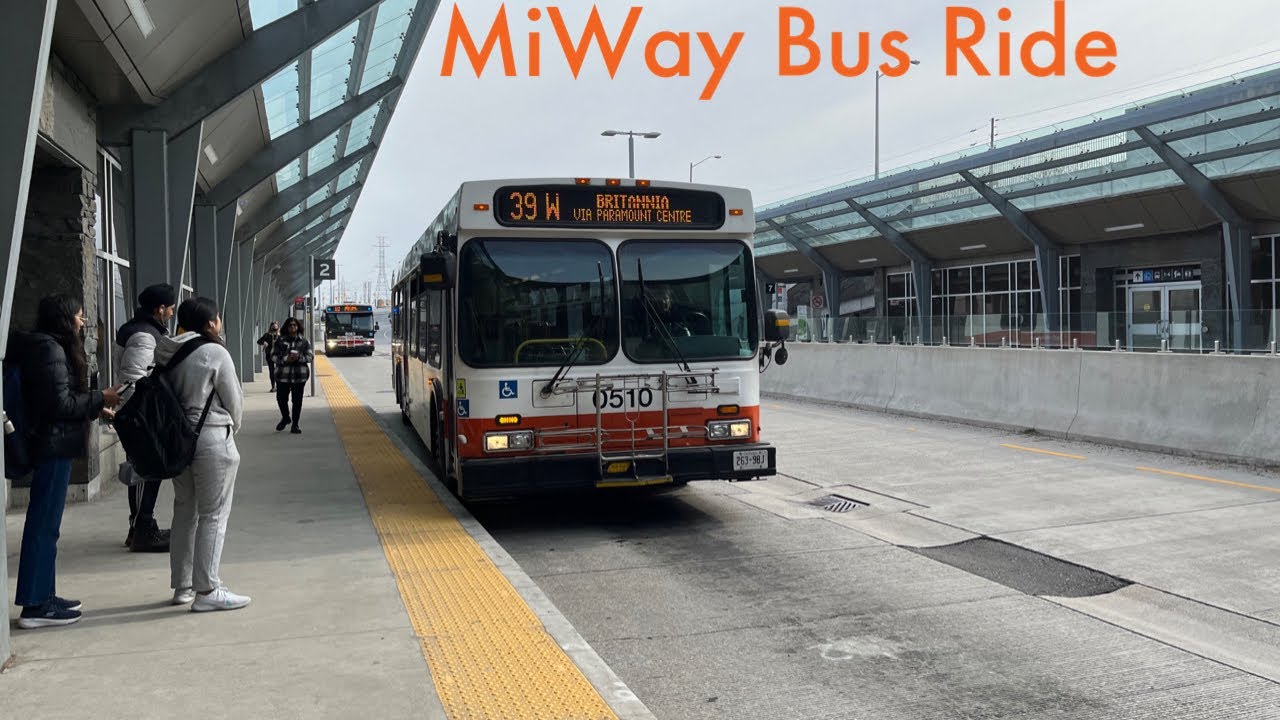 Mississauga MiWay 39 Britannia Bus Ride - Renforth Station to Britannia/Mavis 4/11/2023