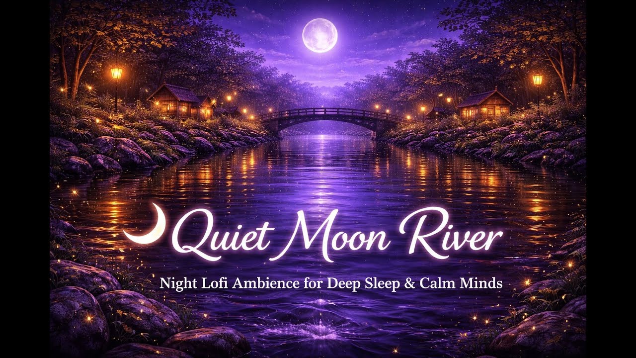 🌙 Quiet Moon River | Night Lofi Ambience for Deep Sleep & Calm Minds