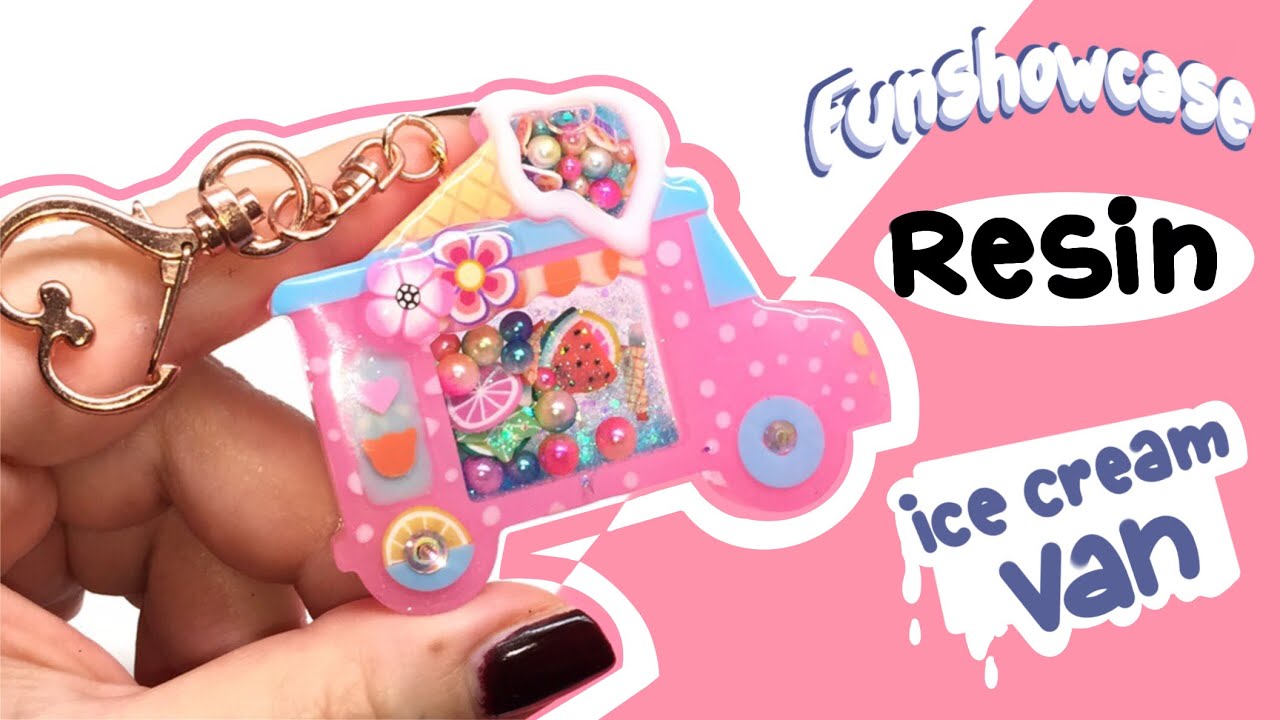 Ice Cream Van Shaker Charm- Funshowcase- Resin crafts- Tutorial