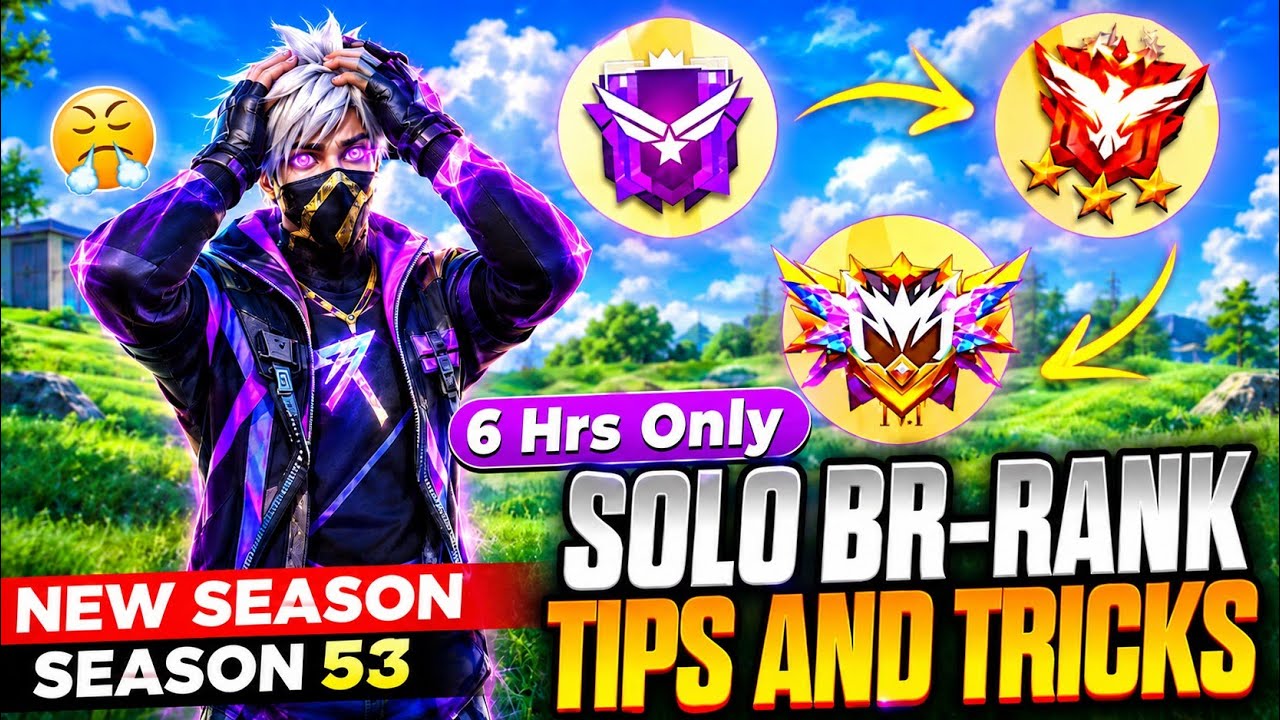 New Season ( 53 ) Best Startegy For Grandmaster Pushing 🔥 | Solo Br Rank Push Tips And Tricks 