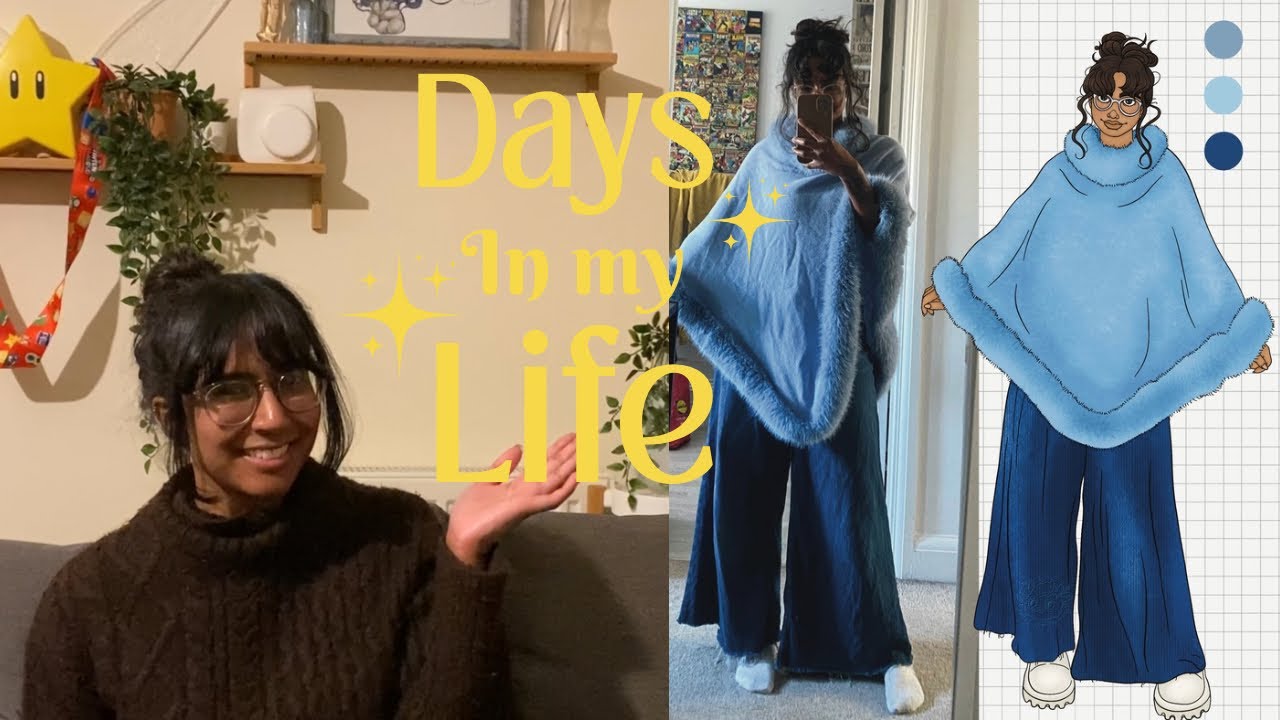 Drawing an outfit I love 🩵 days in my life ✿  chatty vlog