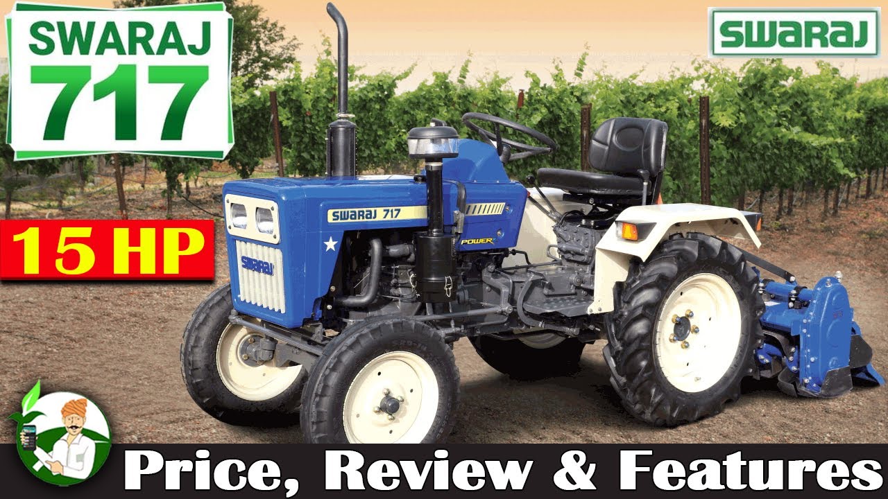 SWARAJ 717 Mini Tractor | 15HP, 2WD | On Road Price, Review and Specification By Kisan Khabri