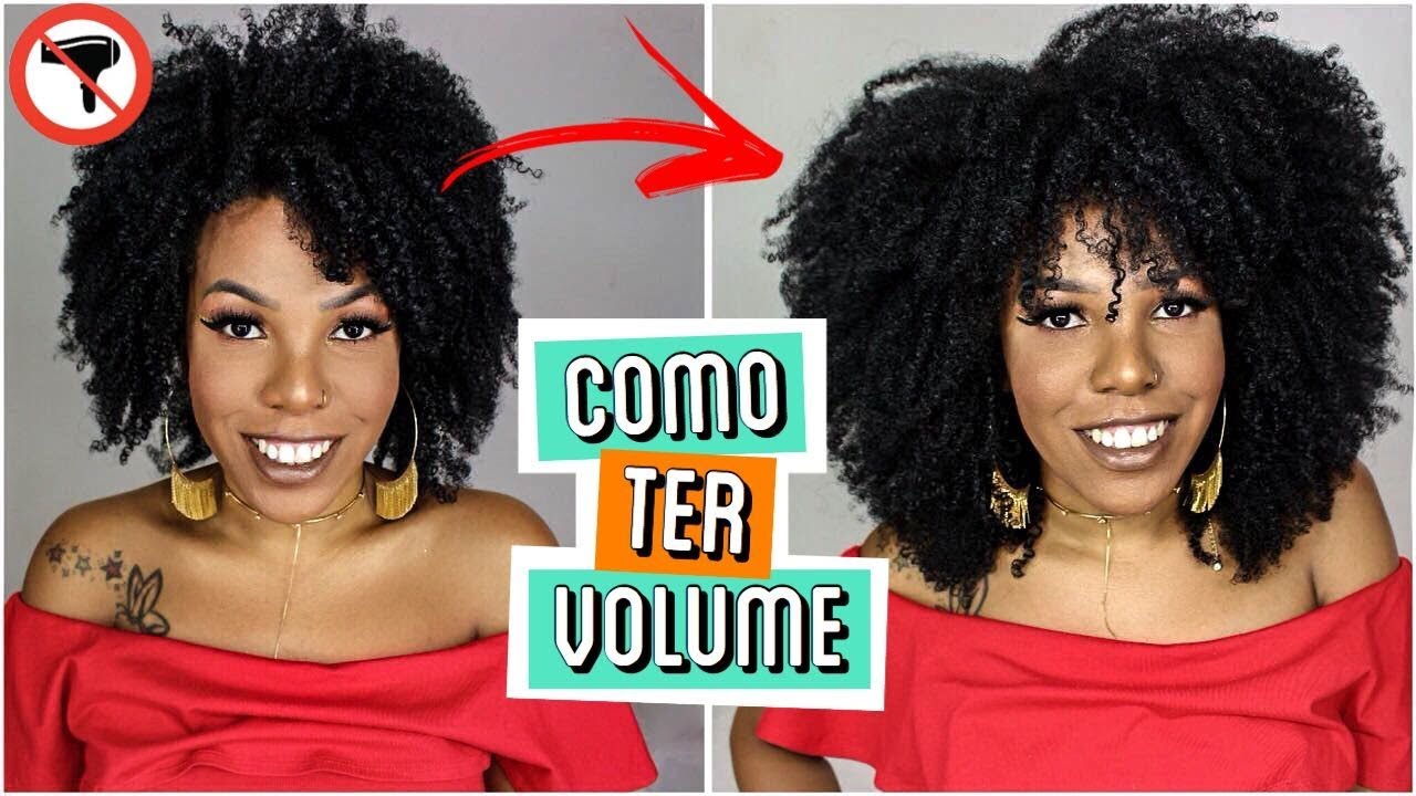 COMO AUMENTAR O VOLUME DO CABELO CRESPO SEM SECADOR TIPO 4 - LUANY CRISTINA