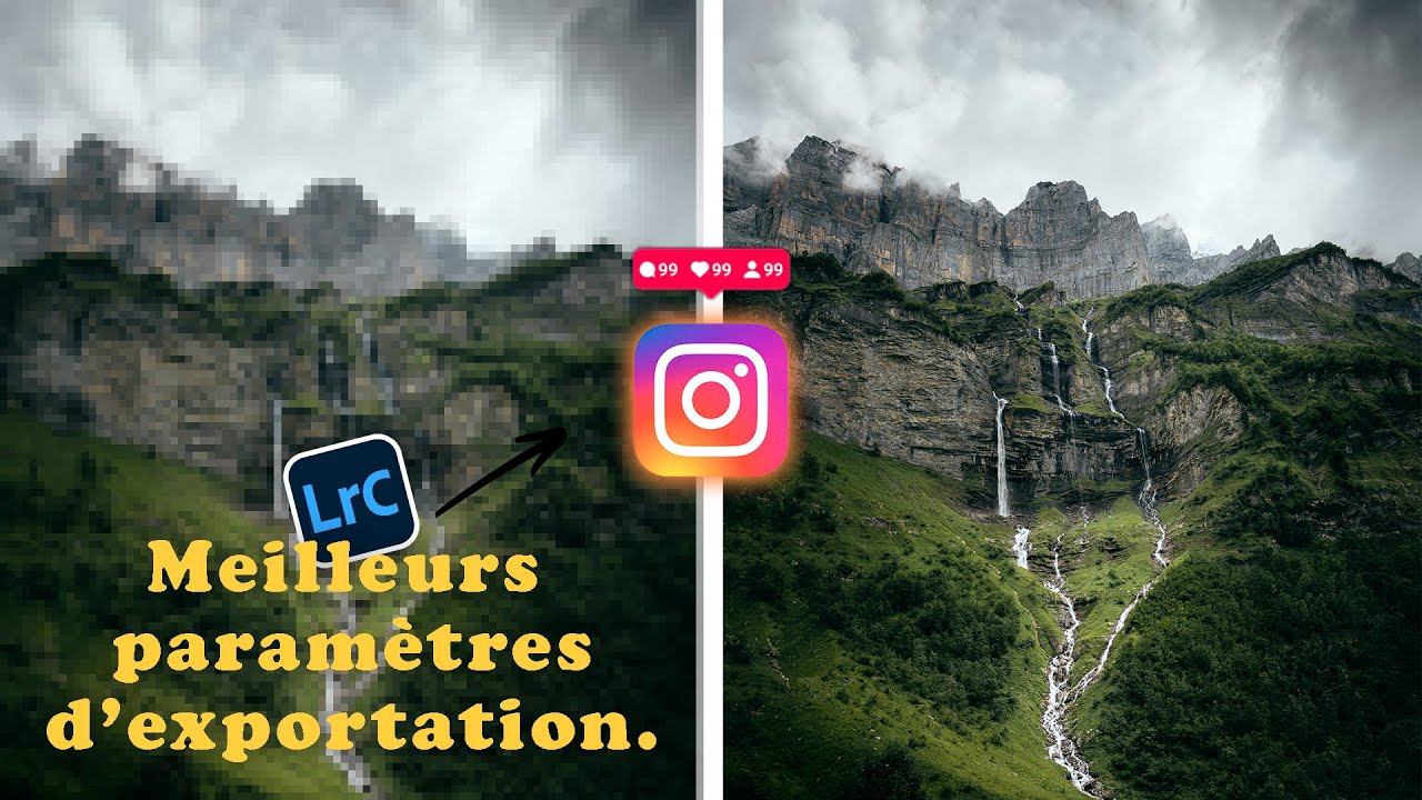 Les MEILLEURS paramètres d'exportation pour des PHOTOS NETTES sur INSTAGRAM (Tuto complet)