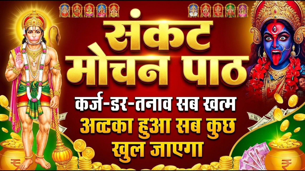 आज संकट मोचन सुनो 🙏 काम बनेंगे, घर में सुख-समृद्धि आएगी 💰🚩 | Sankat Mochan Full Path fast #hanumanji