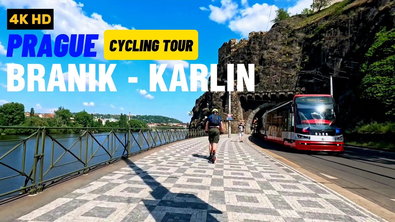 PRAGUE Cycling Tour.  Branik - Karlin
