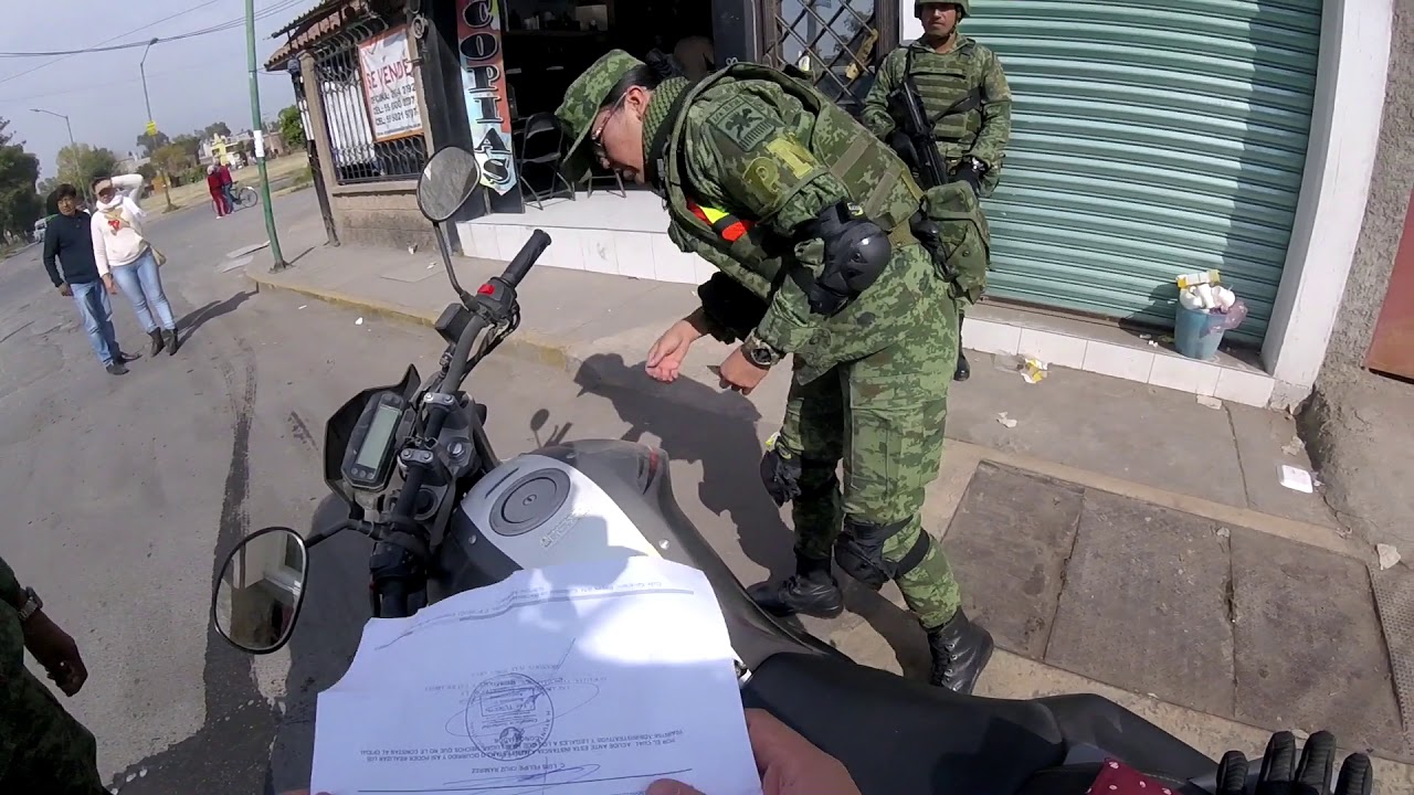 Ret&eacute;n de motos MILITAR