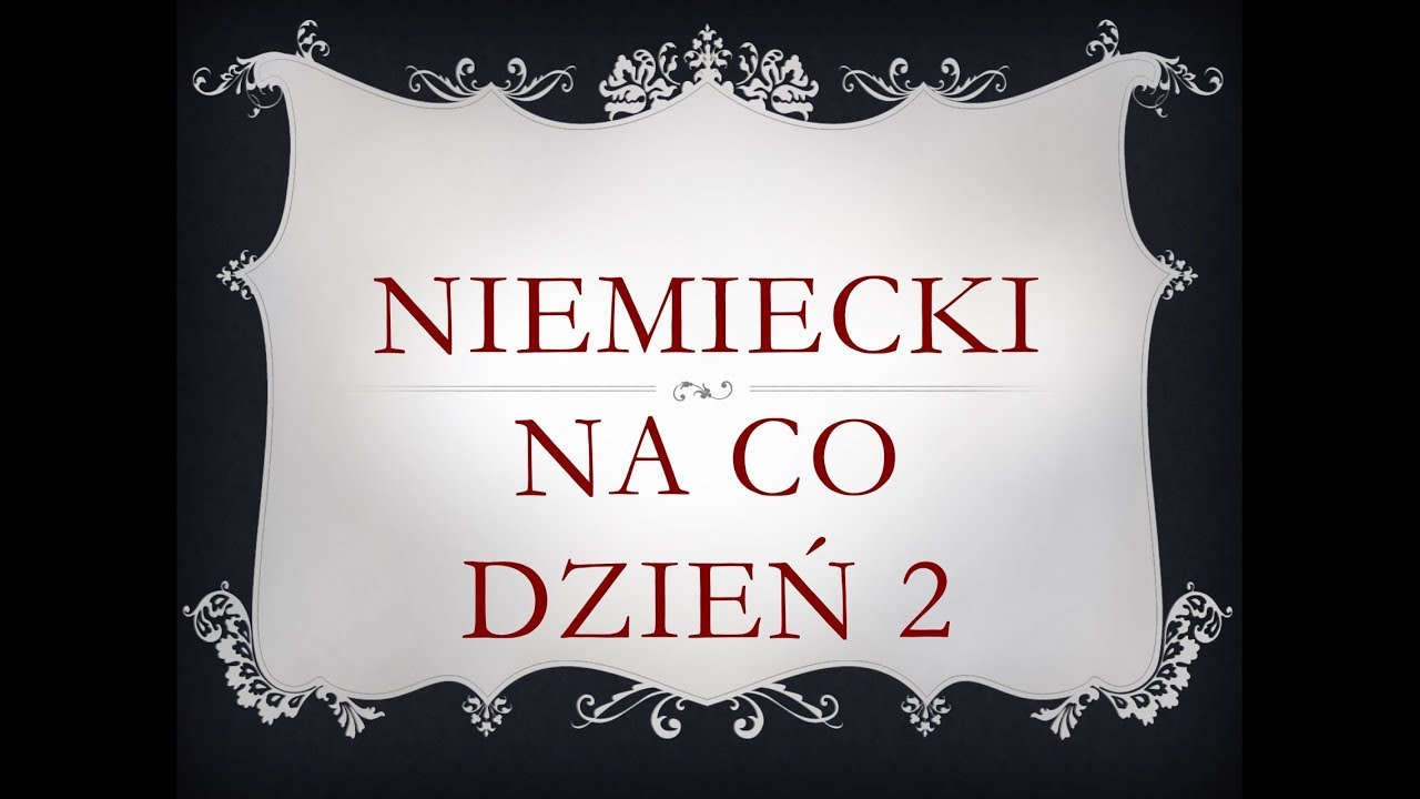 Niemiecki dla początkujących 2