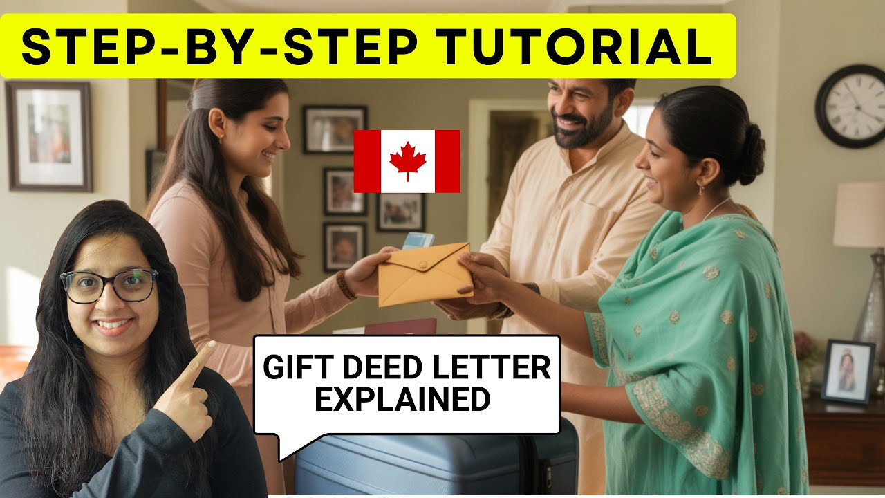 PROOF of FUNDS - Canada Spouse Visa - GIFT DEED LETTER Templates