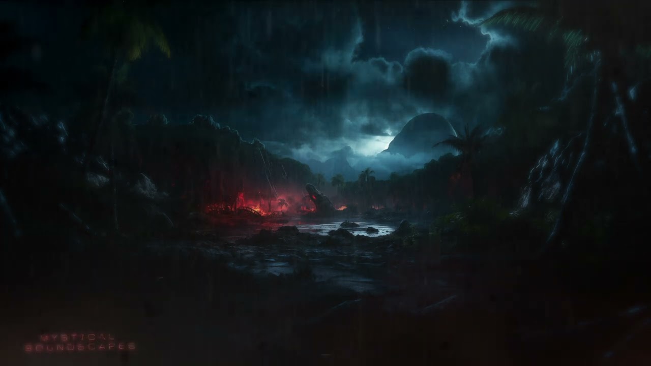 Jurassic World | HORROR AMBIENCE | 2 Hours | 4K