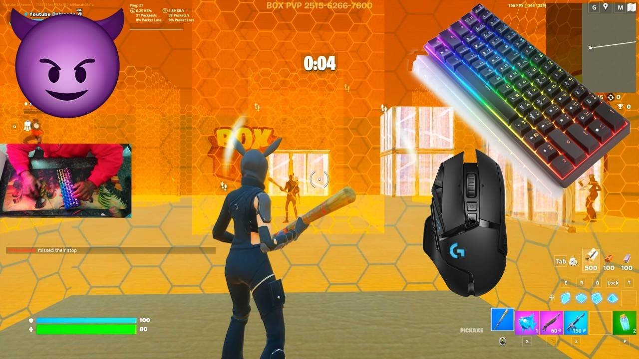 Sweaty “Caper” skin dominates Box Fights 180FPS 😍 Chill GK61 Fortnite Keyboard Sounds 😴