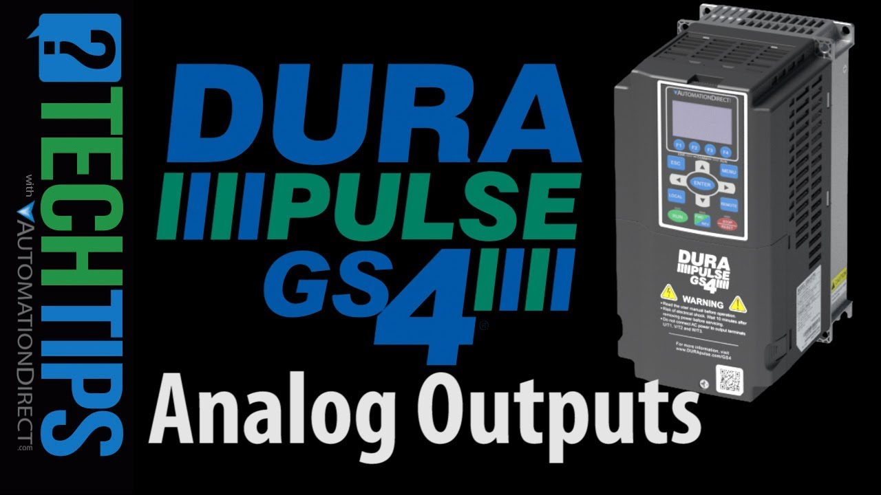 DURApulse GS4 VFD Analog Outputs from AutomationDirect