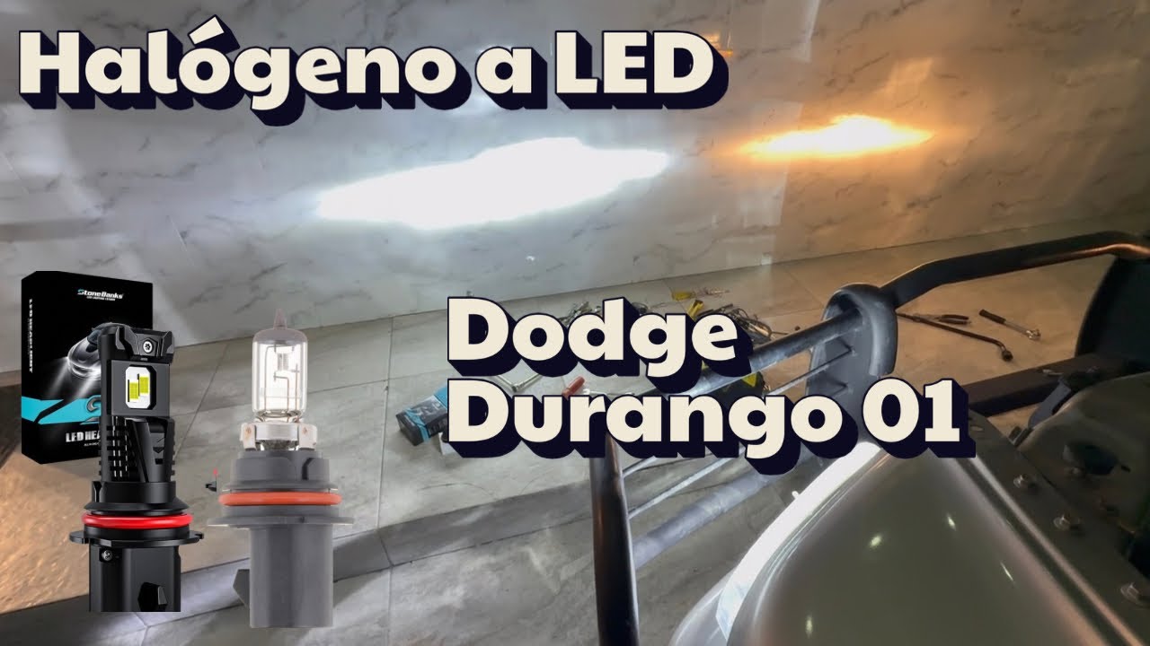 Cambio de focos halógeno a LED - Dodge Durango 01