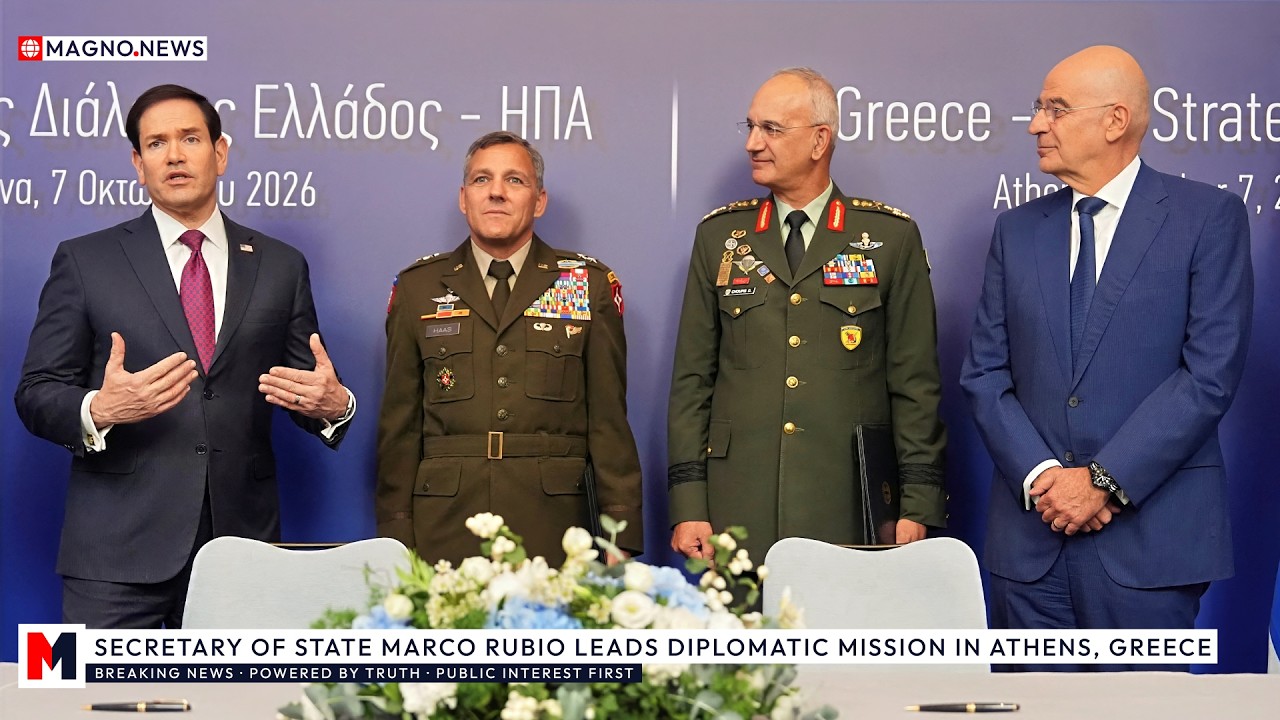 🇺🇸|🇬🇷 Госсекретарь Марко Рубио возглавляет стратегическую дипломатическую миссию в Афинах, Греция