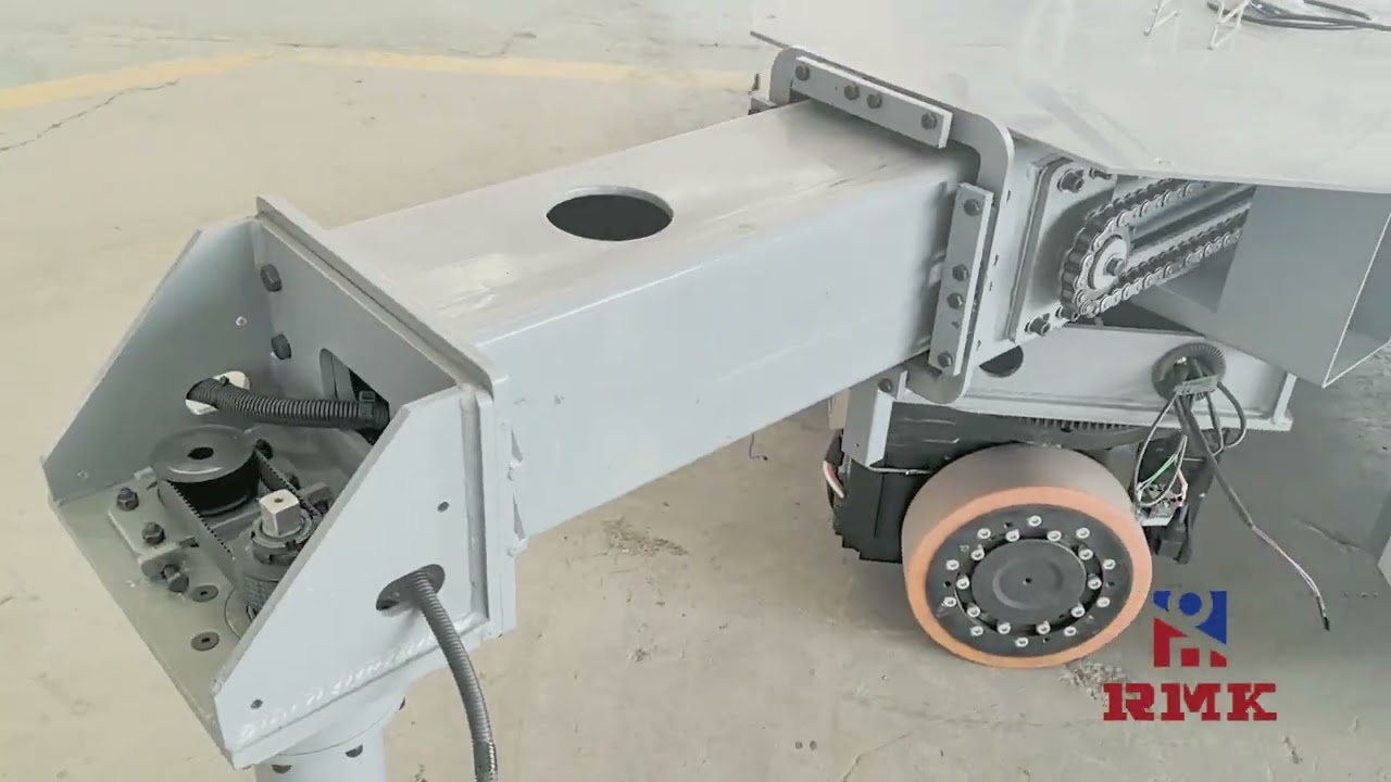 Commissioning completed for the heavy-duty omnidirectional transfer cart with telescopic robotic arm
