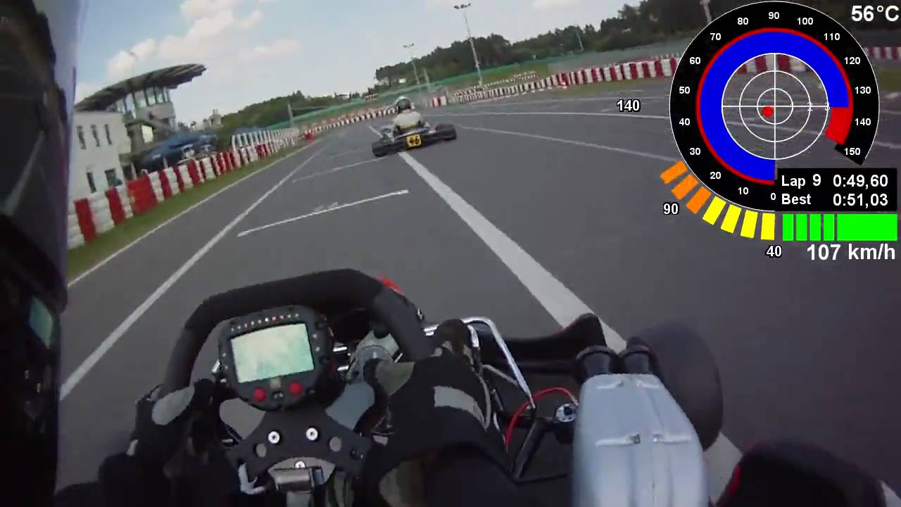 Karting Wackersdorf 27.06.2010 Telemetrie Data Onboard Session 7 CRG Bad Boy TM K9C