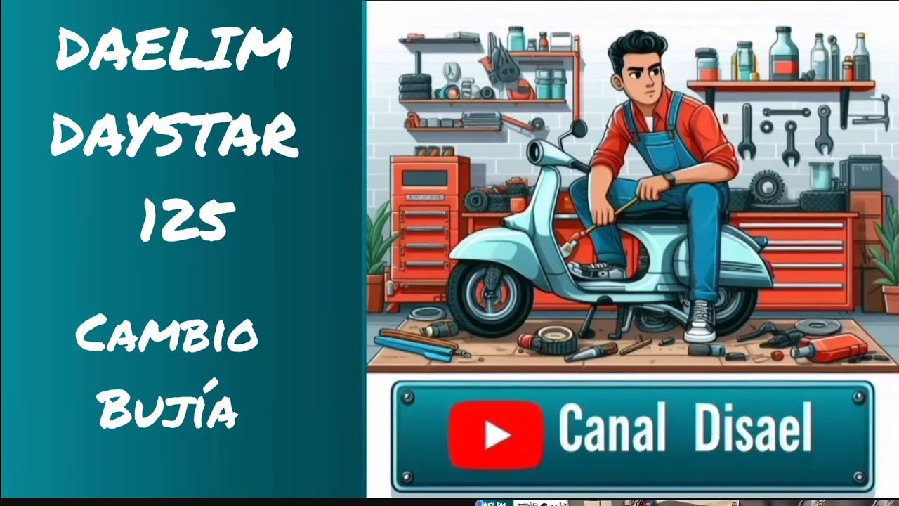 Cambio de bujía Daelim Daystar 125