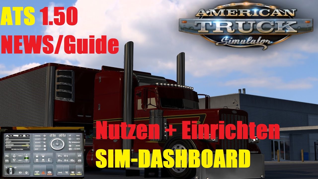 ATS ETS2 1.50 | Sim Dashboard Einrichten + Benutzen | Buttonbox für Tablets | MGS-Guide