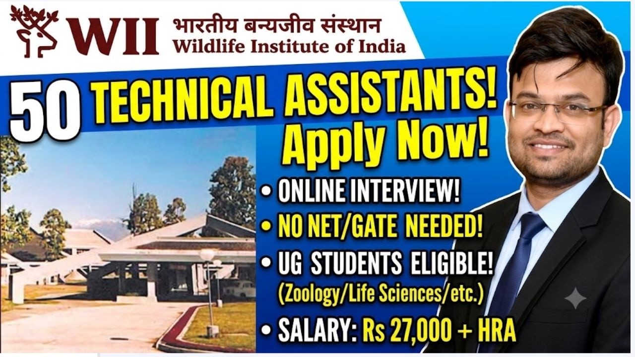 WII Recruitment 2026 🔥 50 Technical Assistant Posts | Salary ₹27,000 + HRA