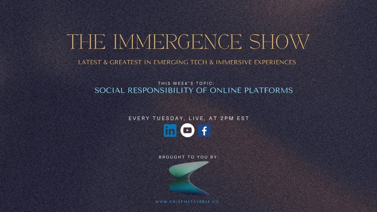 Immergence Show: Social Responsibility of Online Platforms