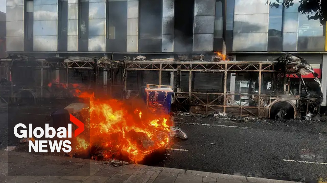 Multiple arrests following anti-immigration violence in Northern Ireland