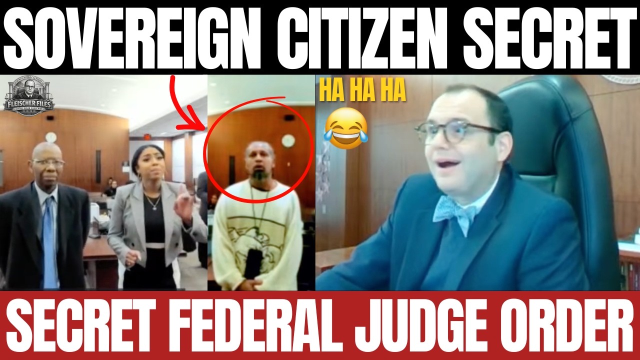 Judge Fleischer REACTS to Sovereign Citizen Claiming Secret Federal Judge Order
