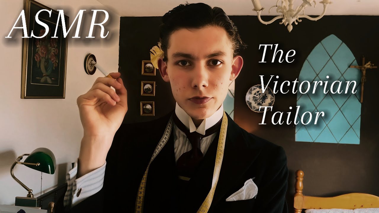 ASMR - Victorian tailor measures you for a new suit, soft spoken personal attention for sleep 😴