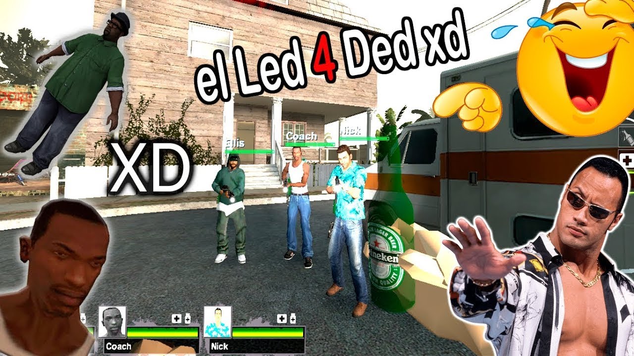Esto pasa cuando juntas gta san andreas y left 4 dead 2 - mapa de grove street