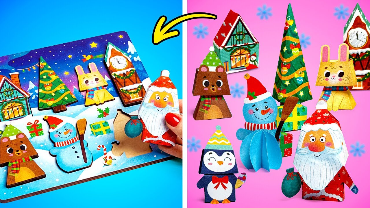 Обучение на Рождество с поделками 🎄