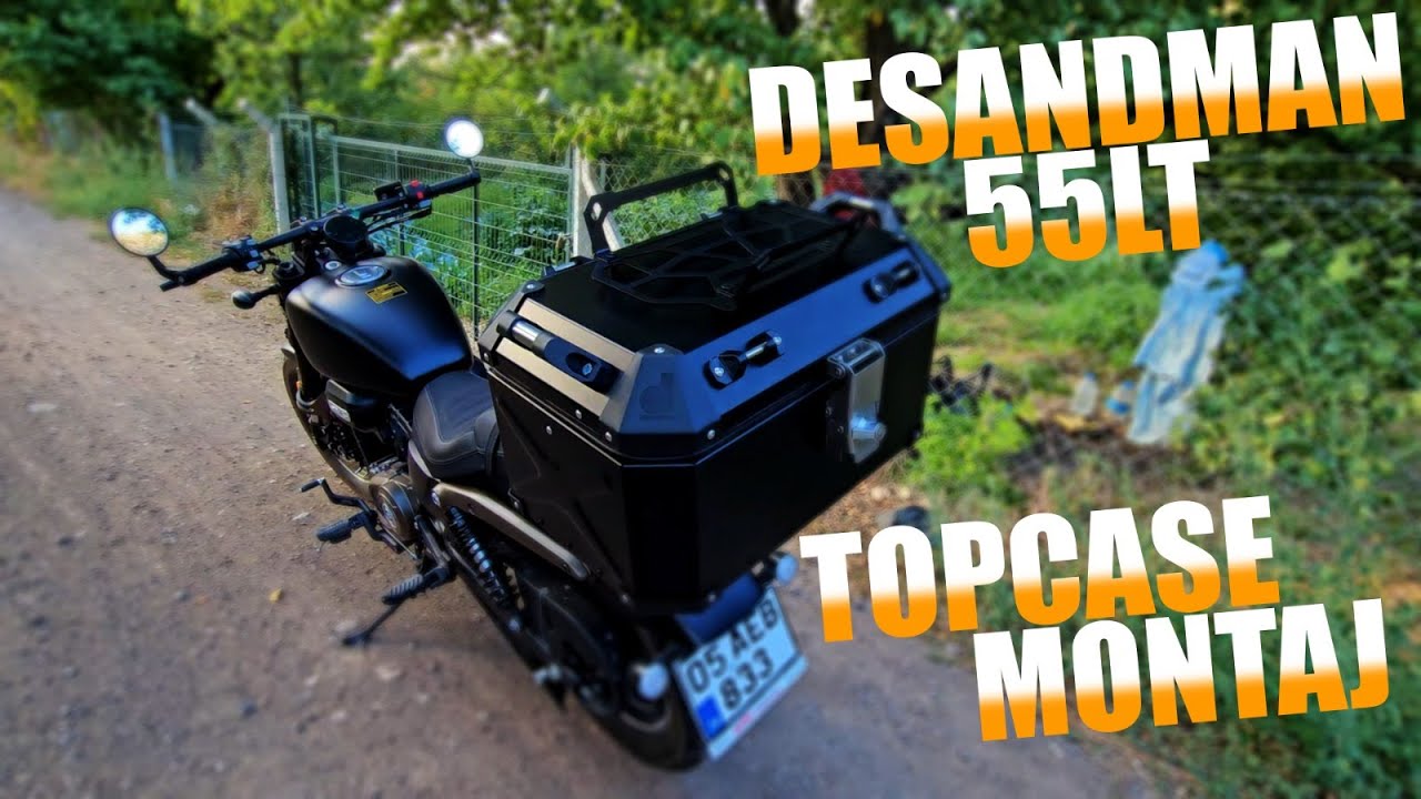 RKS SRV250VS Model Cruiser/Chopper Motora | SANDMAN 55LT Top Case Montaj