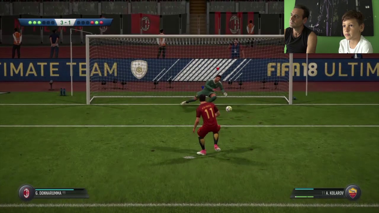 FIFA 18 ITA CALCI DI RIGORI | Milan vs Roma | FIFA 18 Gameplay