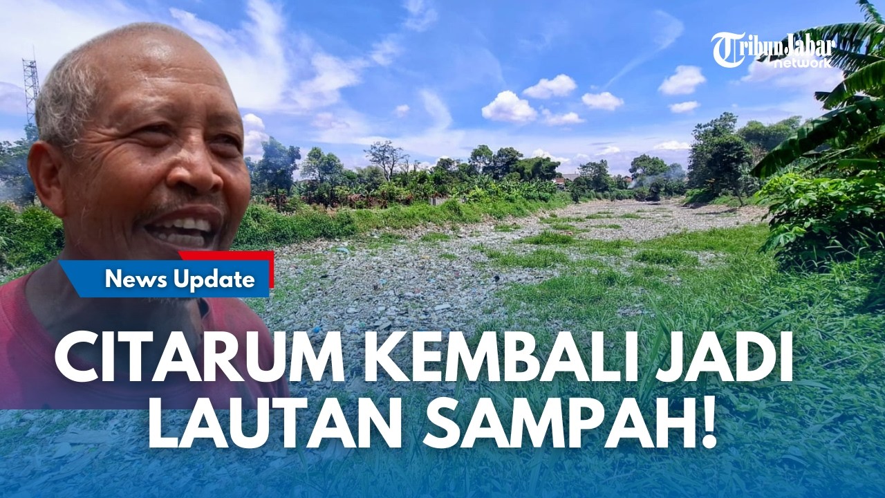MIRIS !!!  Baru Setahun Dibersihkan, Sungai Citarum Lama  kembali Jadi Lautan Sampah